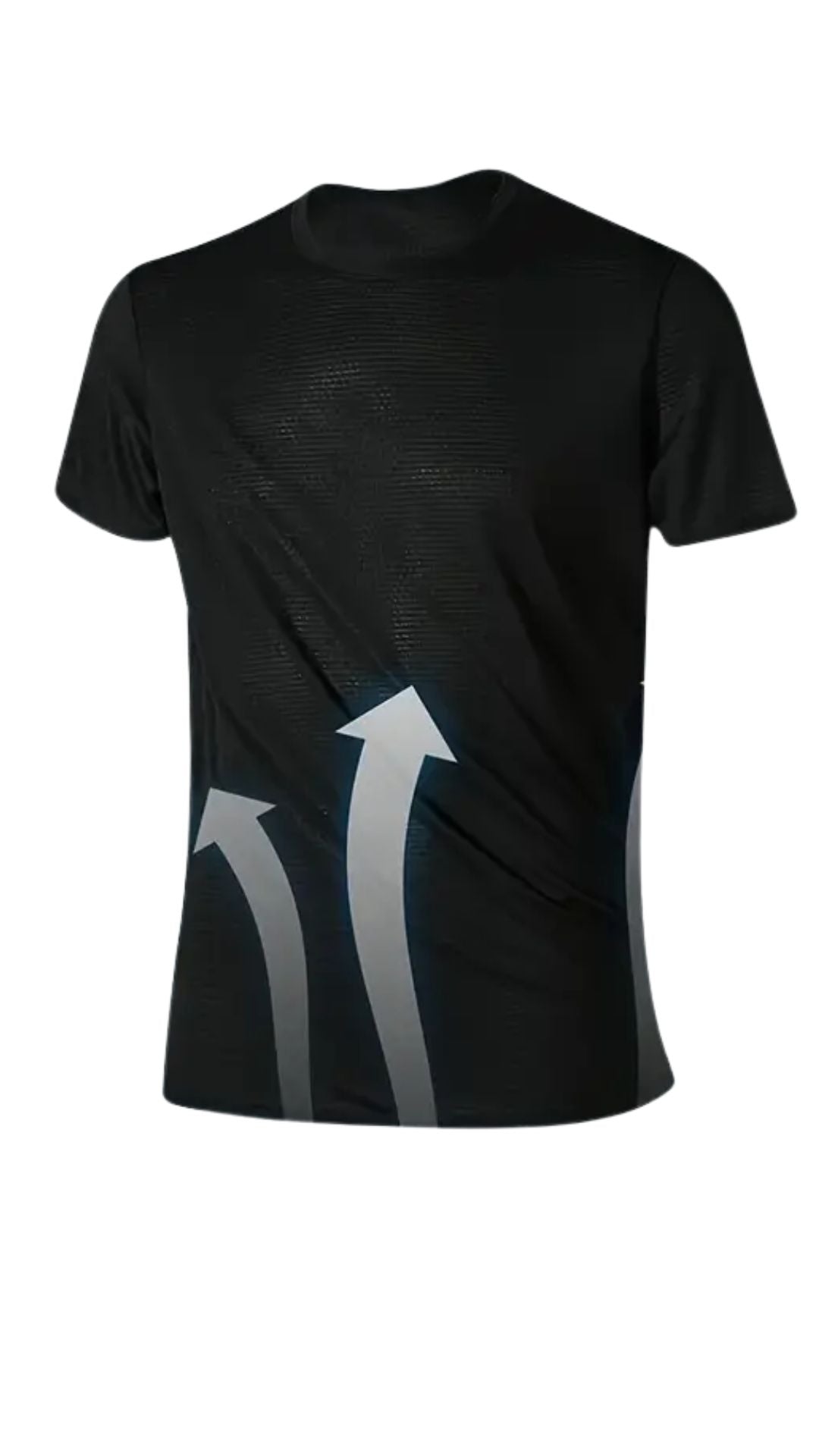 Camisetas Ultra-Ligeras de Secado Rápido para Hombres en Negro y Blanco