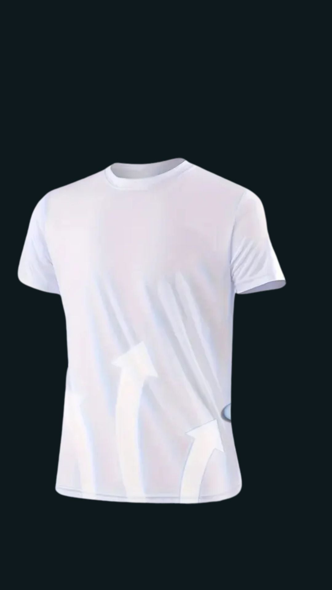 Camisetas Ultra-Ligeras de Secado Rápido para Hombres en Negro y Blanco