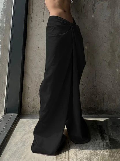 Pantalones casuales de cintura baja para mujer