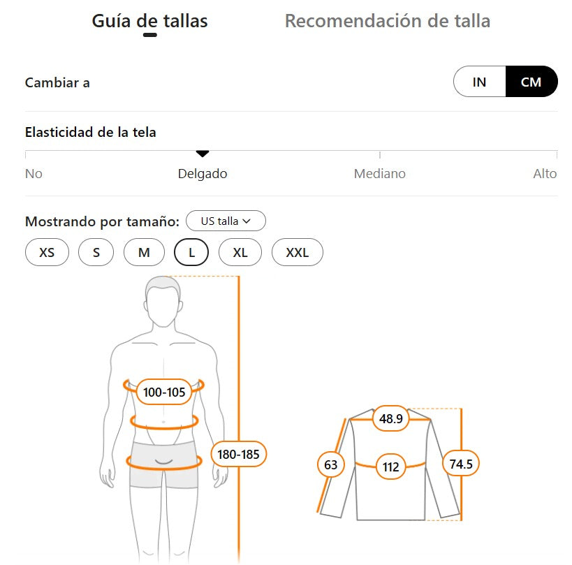Camiseta de Manga Larga para Hombre en Tejido Waffle